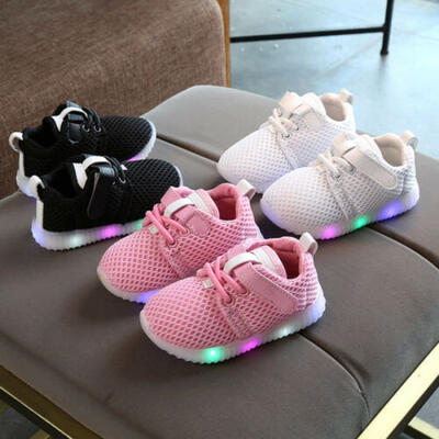 

Newborn Toddler Baby Boys Girls Kids Luminous Sneakers Light Up Shoes LED Shoes