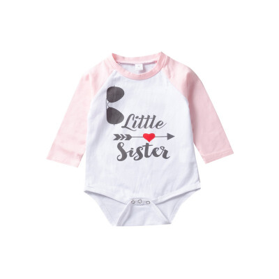 

Newborn Baby Bodysuit Summer Clothes Boys Girls Jumpsuit Letter Long Sleeve Cotton Clothes Infant Outfits 0-18M for Kids Gifts