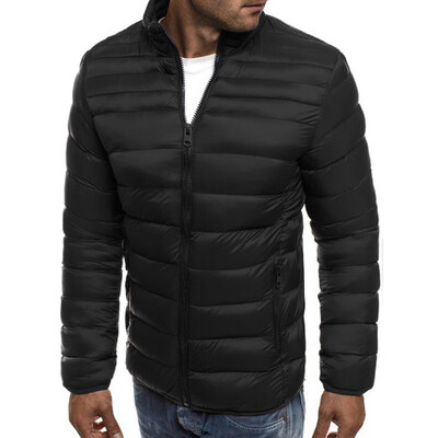 

Gobestart Mens Autumn Winter Zipper Warm Down Jacket Packable Light Top Quality Coat