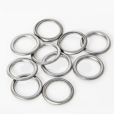 

10xMetal Washer Gaskets Oil Drain Discharge Plugs O-Ring For Mitsubishi MD050317