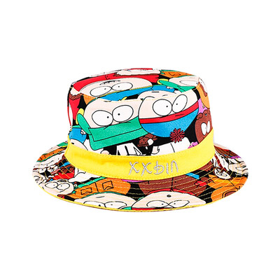 

Autumn Kids Baby Hats Double Sided Cartoon Print Bucket Casual Caps Reversible Sun Headwear for Boys Girls