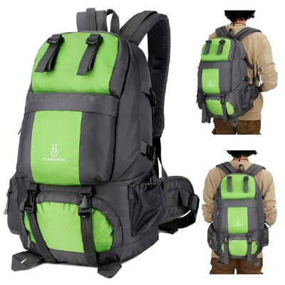 

50L Hiking Backpack Waterproof Outdoor Sport Travel Daypack Bag with Shoe Compartment for Climbing Camping Mountaineering