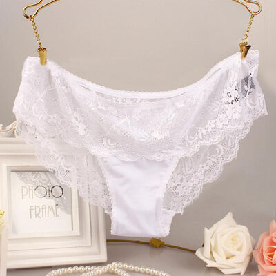 

Soft Breathable Sexy Women Panty Low-Rise Knickers Hollow Briefs Ultra Thin Underwear Lace Panties Lady Summer Briefs