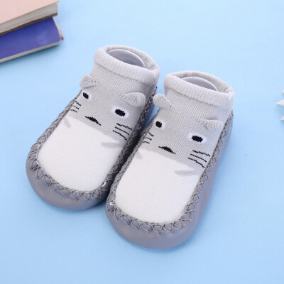 

Baby Socks With Rubber Soles Cartoon Baby Shoes Infant Sock Baby Steps Anti-slip Leather Kids Floor Socks Baby Slippers