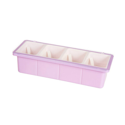 

Toponeto Seasoning Rack Spice Pots Box Storage Container Condiment Jar Kitchen Tool