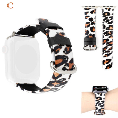 

〖Follure〗Leopard Pattern Printing Replacable Band For Apple Watch Series 4321 4244mm