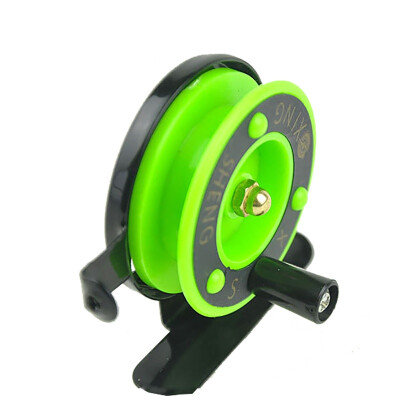 

Green Ice fishing Reel Diameter 50mm Fly strong sturdy plastic fly fishing reel