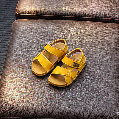 

Summer Baby Boys Shoes Leather kids First Walkers Soft Soled Toe Outdoor