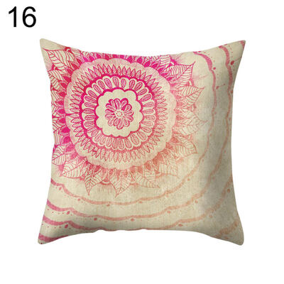 

Bohemian Style Square Throw Pillow Protector Case Cushion Cover Sofa Bed Decor