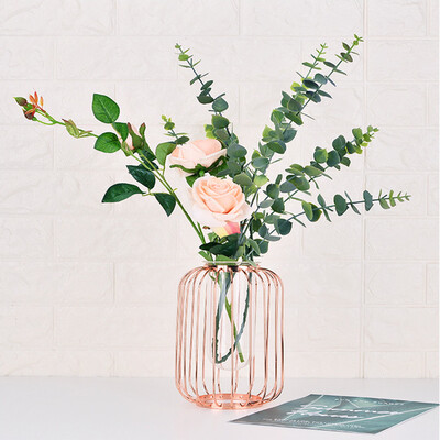 

Gobestart Nordic Minimalist Flower Shelf Iron Geometric Brief Vase Flower Racks Ornaments
