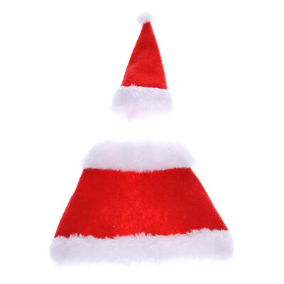 

Christmas Bottle Sets Christmas Hat Plus Clothes Bottle Sets Plush Side Red Bottle Sets
