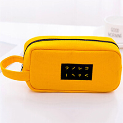 

Large-Capacity Creative Handle Double-Layer Pencil Case Simple Student Pencil Bag Stationery Bag Storage Bag
