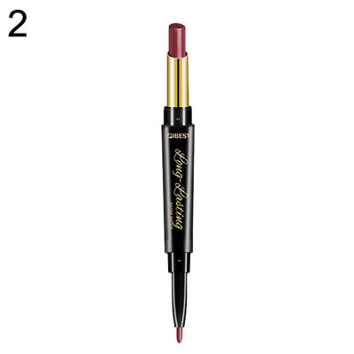 

Sexy Rotating Double Head Moisturizing Matte Velvet Lipstick Lip Liner Pencil