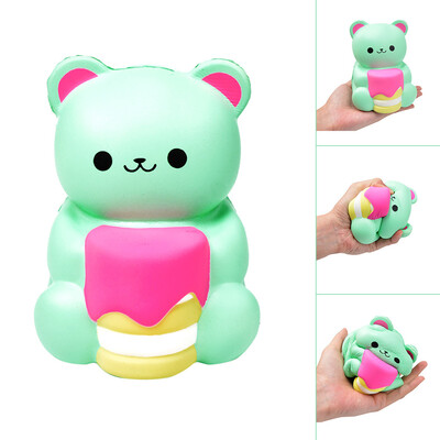 

YIWULASitting Bear Shape Decompression Venting Toy Slow Rebound Simulation Animal Toy