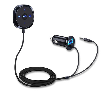 

Bluetooth 30 Aux Wireless Car Kit Music Receiver Adapter Handsfree LED Car AUX Speaker with USB Car Charger