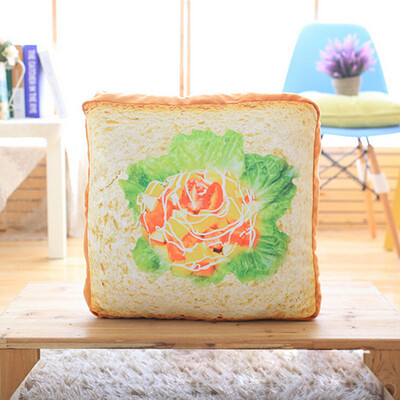 

Toponeto Toast Bread Slice Cushion Simulation Cat Pet Mat Cat Toy Pet Supplies