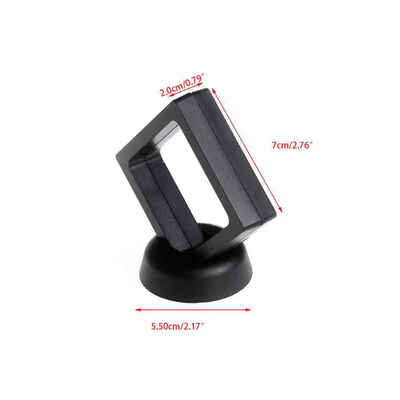

Transparent PET Membrane Suspended Jewelry Display Case Coins Gems Artefacts Holder Stand Box