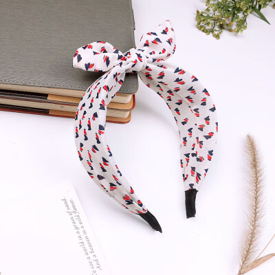 

New Fashion Baby Girls Fashion Rabbit Ears 3 Colors Dots Design Chiffon Headband Headwear Apparel Photography Prop Party Gift