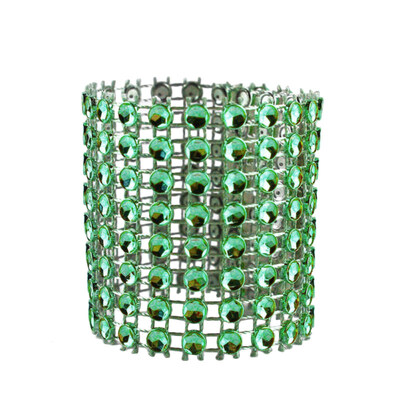 

10Pcs Rhinestone Napkin Ring Serviette Holder Wedding Holiday Party Table Decor