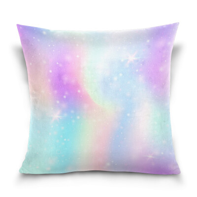 

ALAZA Throw Pillow Cover 16 X 16 inch Christmas Gift Cushion Cover with Pink Glitter Pattern Printed Pillowcase