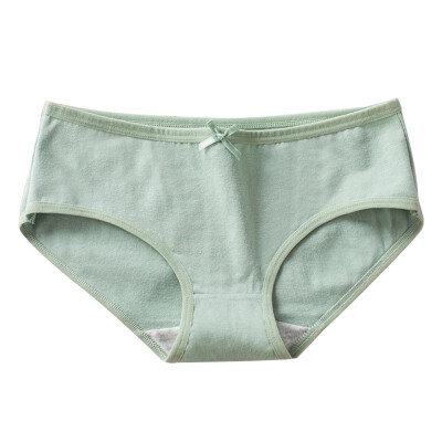 

Cotton Women Panties Solid Color Underwear Ladies Middle Waist Bow Girl Briefs Lingerie s Drop Shipping