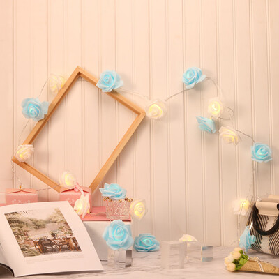 

Gobestart LED Rose Lamp String Ins Girl Bedroom Fresh Decoration Advertising Light String