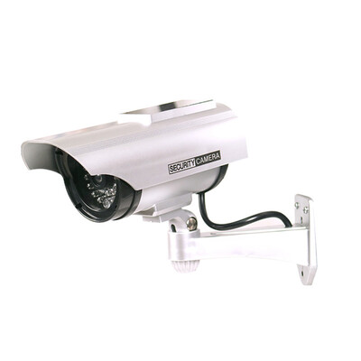 

Dummy Camera Wall Mount Fake Security Camera Solar Powered Home Simulation Video Recorder