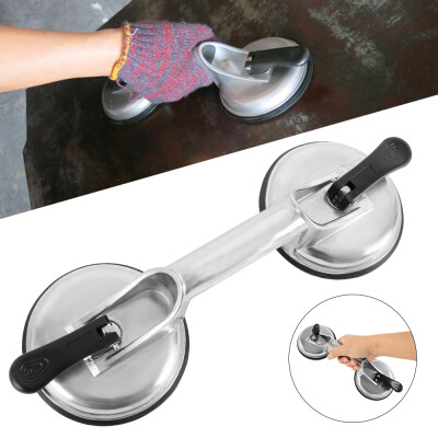 

Heavy Duty Aluminum Double Handle Suction Cup Plate Professional Glass PullerLifterGripper 2 Claw