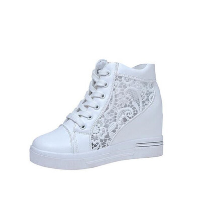 

Women shoes 2019 fashion summer casual ladies shoes cutouts lace canvas hollow breathable platform flat shoes woman sneakers