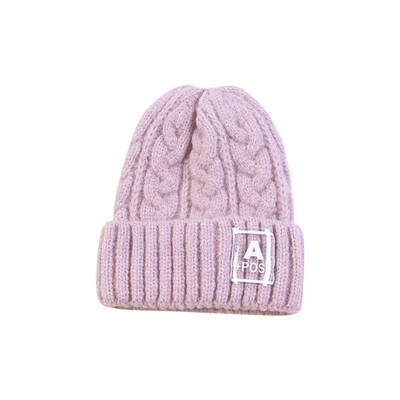 

Winter Hat Toddler Baby Boys Girls Cute Autumn Winter Warm Kids Baby Letter Pattern Hats Wool Hemming Caps