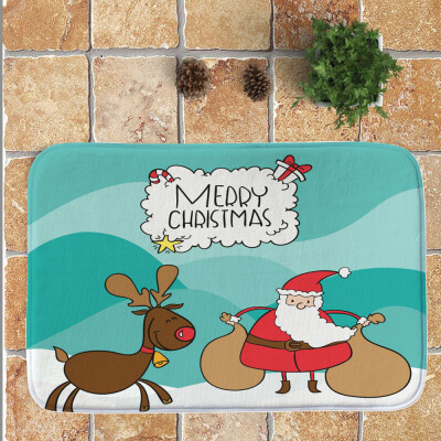 

〖Follure〗Merry Christmas Welcome Doormats Indoor Home Carpets Decor 40x60CM