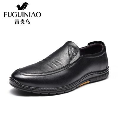 

FuGUINIAO business casual shoes mens comfortable low-cut fashion S993716 black 39