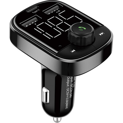 

Car Charger Handsfree Bluetooth 42 Wireless LCD TF Card MP3 Player USB Type-C Vehicle Accessories