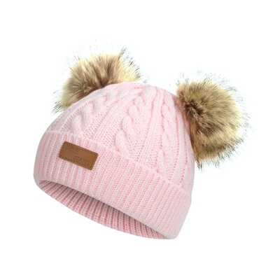 

Lovely Baby Hat 1-12T Newborn Cute Autumn Winter Warm Kids Baby Ball Design Hats Knitted Wool Hemming Caps