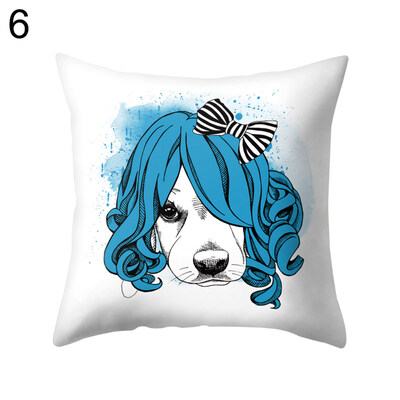 

Cute Dog Animal Puppy Throw Pillow Case Cushion Cover Sofa Bed Car Office Decor