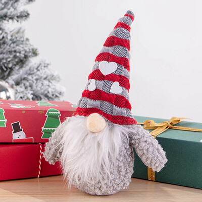 

Christmas Santa Claus Plush Doll Faceless White Beard Elf Dolls Festival Decoration Gnome Christmas Ornament Party Decor Gift