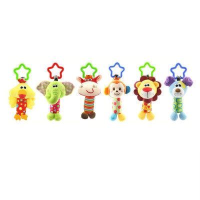 

Quality Plush Toys Bed Baby Mobile Hanging Baby Rattles Toy Giraffe With Bell Ring Infant Teether Toys Gift