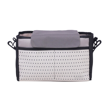 

Baby-Cart Bag Baby Stroller Cup Holder Universal Canvas Organizer Carriage Bags Multi-funtional Multi-pocket Nylon Zipper Travel P