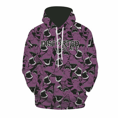 

Toponeto Mens Autumn Spring Fashion 3D Printing Hoodie Hooded Loose Long Sleeve Top
