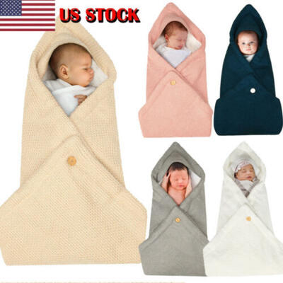

US Winter Toddler Warm Wool Knit Thick Swaddle Sleepsack Stroller Sleeping Bags