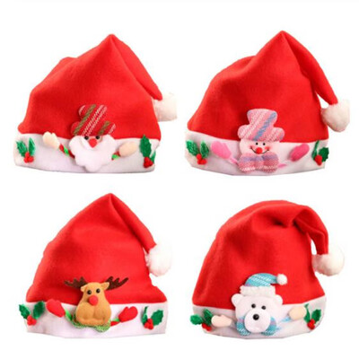 

2019 CHRISTMAS KIDS BABY HAT SANTA CLAUS REINDEER SNOWMAN FANCT SOFT CAPS HOT