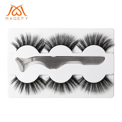 

〖Follure〗Natural Party Luxury Makeup 3Pair 3D False Lashes Fluffy Strip Eye lashes Clip