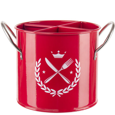 

Kitchen Metal Tableware Container Organizer Knife Chopstick Spoon Storage Bucket