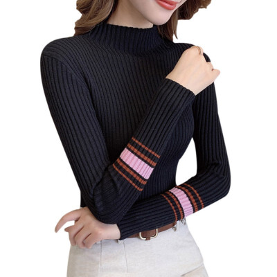 

Womens Sweaters Autumn Winter Knitted Sweater Thin Pullover Female Slim Soft Jumper Pull Femme Hiver Pink Knit Tops