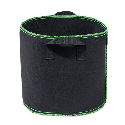 

Heavy Duty Non Woven Cloth Planting Ponches 3 Gallon Growing Bags Barrel Shape Flower Pot