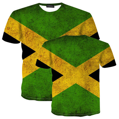 

New Arrival Men 3D Flag Printed Tee Shirts Casual Short Sleeve O Neck T Shirts For Male