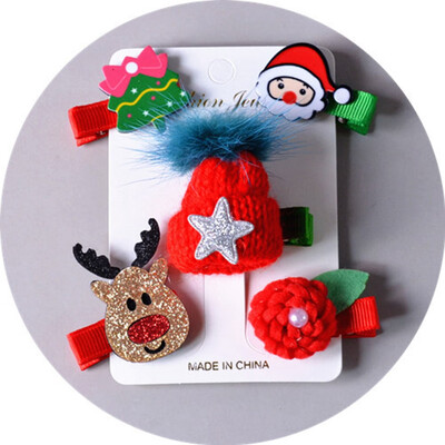 

Kids Baby Girl Hair Bow Christmas Hair Clip Girls Xmas Accessories Simple