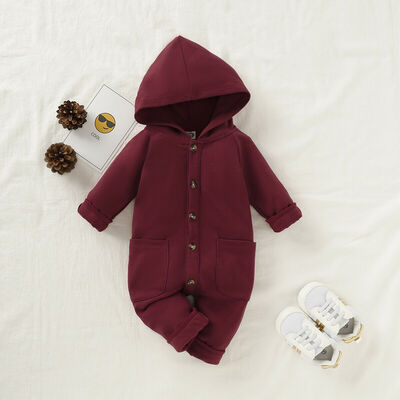 

Newborn Baby Boy Girl Hooded Bodysuit Romper Jumpsuit Outfit Clothes Top