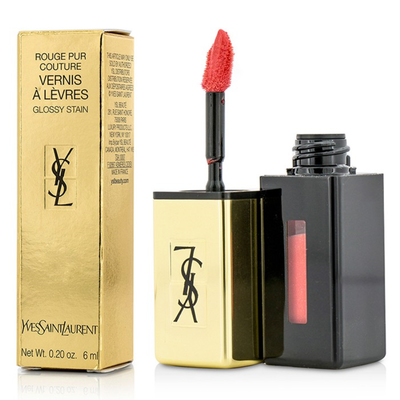 

YVES SAINT LAURENT - Rouge Pur Couture Vernis a Levres Glossy Stain - 42 Tangerine Boho 6ml02oz