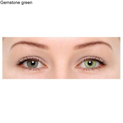 

1 Pair Colored Cosmetic Contact Lenses 0 Degree Women Yearly Use Makeup Eyewear